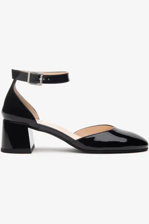 Nero Giardini Leather Ankle Strap Block Heelseu38