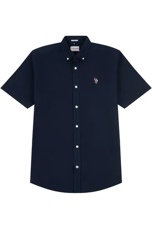 U.S. Polo Assn. U. S. Polo Assn. Mens Short Sleeve Oxford 100% Cotton ShirtM