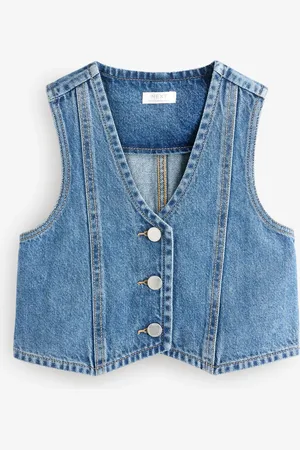 Next 100% Cotton Denim Waistcoat (3-16yrs)15 år (170cm)