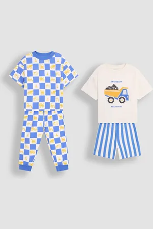 JoJo Maman Bébé Print Jersey Pyjamas 2 Pack9298cm
