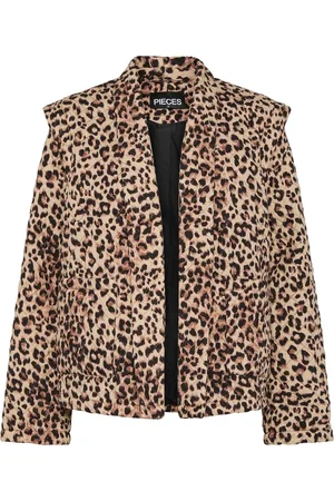 Pieces® Quilted Leopard Print Jacket38