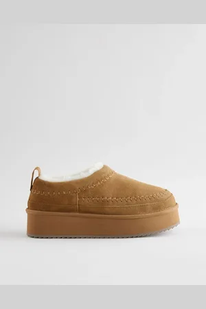 Next Forever Comfort Leather Borg Lined Slip-On Shoes