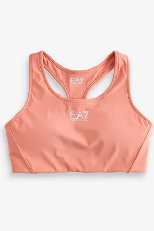 EA7 Emporio Armani Pink Logo Sports Bramedium