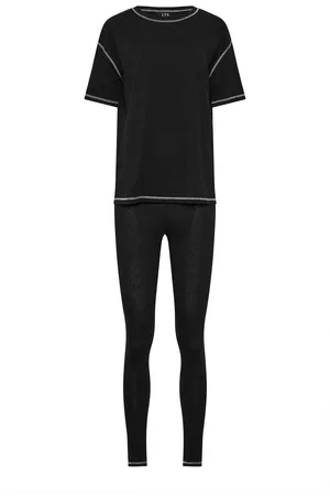 Long Tall Sally 100% Cotton Contrast Stitch T-Shirt and Leggings Set14 L34