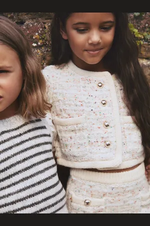 Reiss Felicity Tweed-Effect Knitted Jacket with Merino6 - 7 år (116 - 122cm)