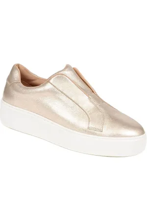 JONES BOOTMAKER Fernanda Læder Guld Trainers
