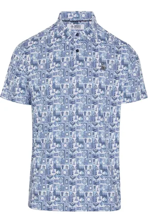 Original Penguin All Over Novelty Grid Polo-skjorterXXL