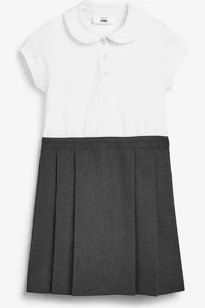 Next 2-In-1 Kortærmet School Pinafore 100% Bomuld Kjole (3-14år)4 år (104cm)