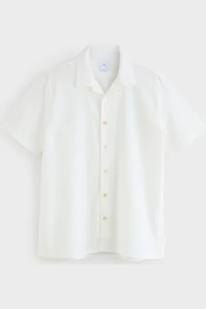 Paul Smith Regular Fit Short Sleeve White Shirtlarge