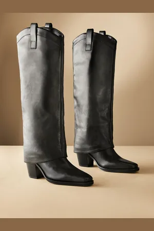 Next Premium Western Gaiter Knee High Boots