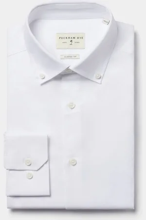 Peckham Rye Oxford Langærmet 100% bomuldsskjorte38cm R (UK 15 R)