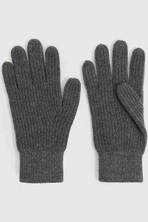 Reiss Lawson Ribbed-Merino Touchscreen GlovesEn