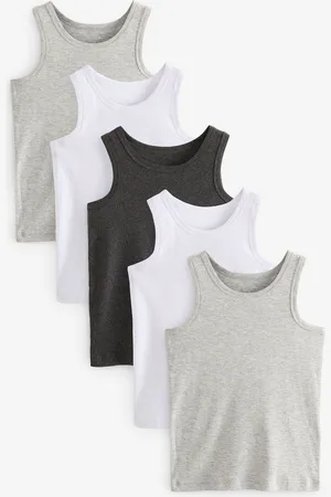 Next 100% bomuldsveste 5 pakke (1.5-16år)5 - 6 år (110 - 116cm)