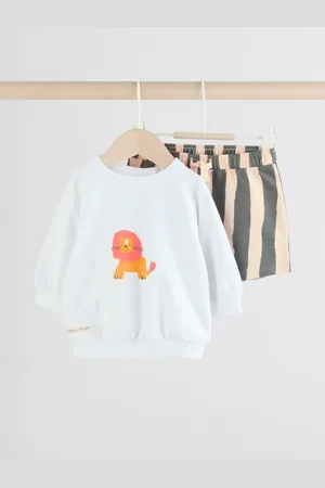 Next Baby Sweatshirt and Shorts Set7480cm