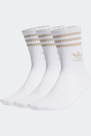 adidas 3 Stribet Crew Sokker8.5-10