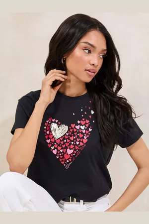 Lipsy London Boyfriend Wear it with love 100% Bomuld T-shirt