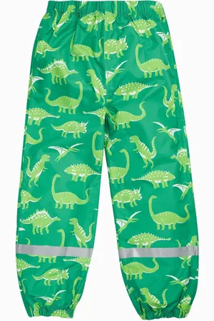 Frugi Green Rain Or Shine Printed Trousers8692cm