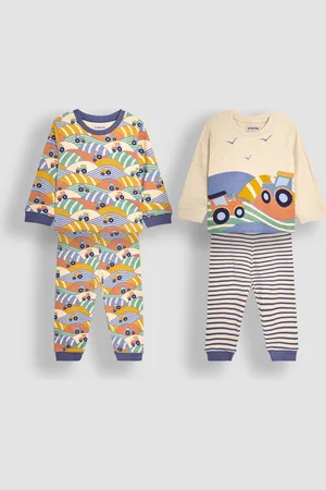 JoJo Maman Bébé Tractor Jersey Pyjamas 2 Pack12 - 18 måneder (80 - 86cm)