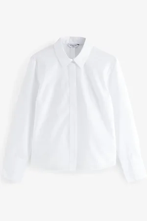 Next Fitted Collared Long Sleeve Shirt50