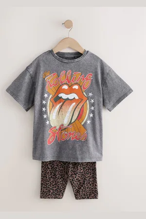 Next Rolling Stones Oversized License T-Shirt & Cycle Shorts Set (3-16yrs)152158cm