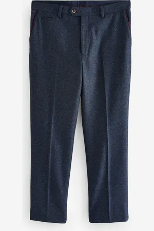 Next Regular Fit Trimmed Neppy Nova Fides Suit Trousers30B x 31L (UK 30 R)