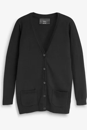 Next Bomuldsrig V-hals Cardigan i længere længde (3-18år)6 år (116cm)