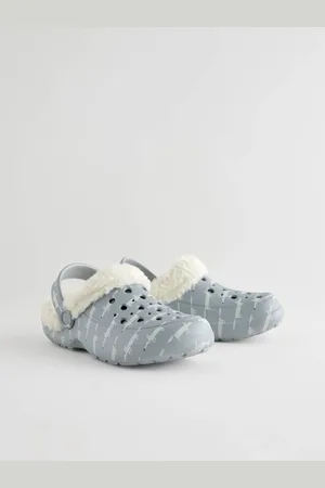 Next Womens Faux Fur Lined Clogs Slippers