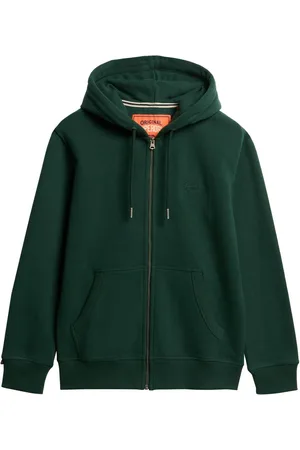 Superdry Essential Logo Slim Fit Hættetrøje med lynlåsStor