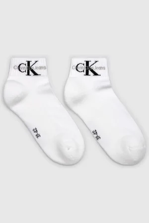 Calvin Klein Mens Monogram Quarter Socks 2 PackUK 6 - 7.5