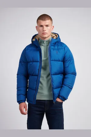 U.S. Polo Assn. U. S. Polo Assn. Mens Ripstop Hooded Puffer JacketM