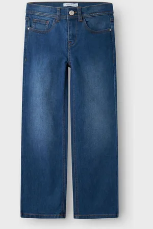 NAME IT Brede bukseben 100% bomulds Jeans158164cm