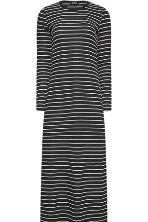 Long Tall Sally Long Sleeve Stripe Ribbed Dress44 Høj