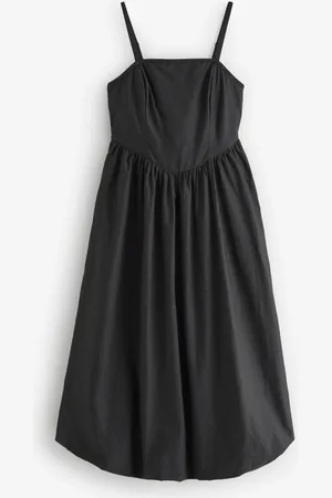 Threadbare Square Neck Bubble Hem Midi Dress44