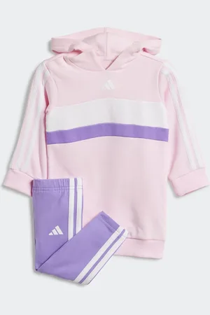 adidas Essentials Tiberio 3 Stripe Hoodie and Legging Set12 - 18 måneder (80 - 86cm)