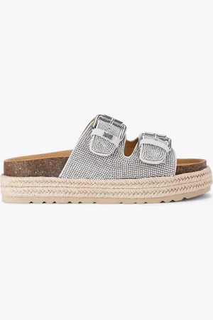 Kurt Geiger Natural Raquel Gem Sandalseu355