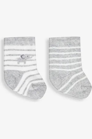 JoJo Maman Bébé 2-Pakke Baby SokkerOp til 6 måneder (50 - 68cm)