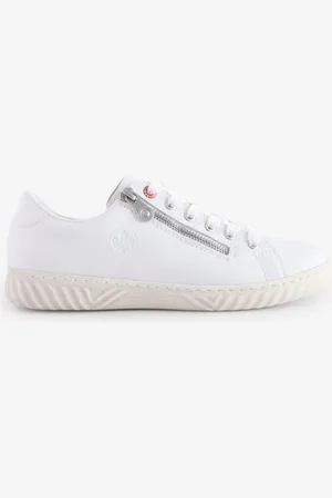 Rieker Womens Zipper White Shoeseu36
