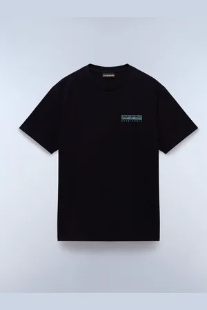 Napapijri Vignoni Back Printed Short Sleeve 100% Cotton Black T-ShirtX-Small