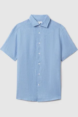 Reiss Holiday Slim Fit Linen ShirtS