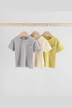 Next Baby Kortærmet T-shirt 4 PakkeOp til 1 måned (56cm)