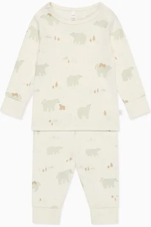Mori Cream Polar Bear Print Pyjamas Set12 - 18 måneder (80 - 86cm)