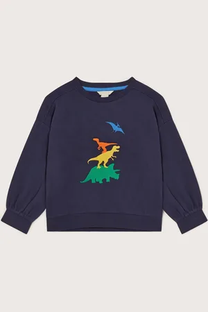 Monsoon Broderet dinosaur 100% bomuld Sweatshirt3 - 4 år (98 - 104cm)