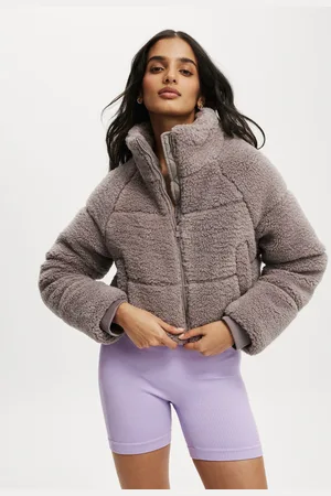 Cotton On The Mother Puffer Cropped Sherpa JacketX-Large
