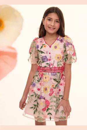 Lipsy London Embroidered Floral Occasion Dress (5-16yrs)158164cm