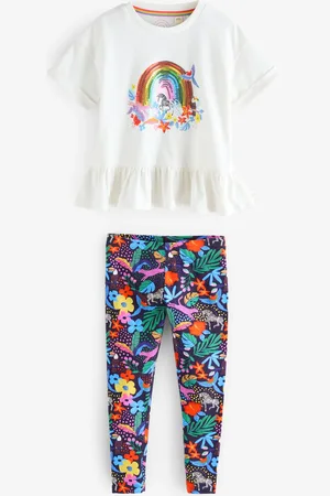 Little Bird Rainbow T-shirt og Leggings