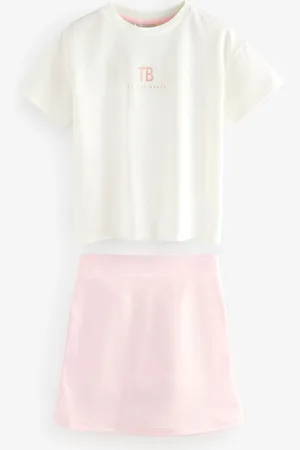 Ted Baker Pink T-Shirt and Skort Set146152cm