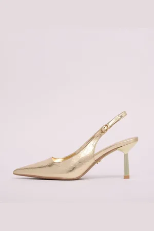 Lipsy London Lav hæle Slingback imiteret læder domstoleeu41