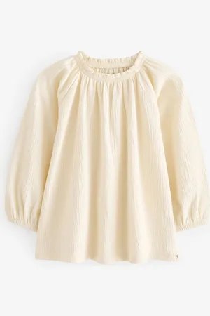 Next Langærmet bluse med samlet hals (3mdr.-7år)5 - 6 år (110 - 116cm)