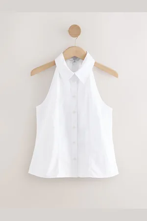 Next Sleeveless Fitted Shirt