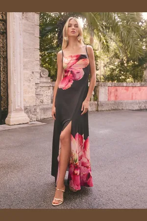 Lipsy London Floral Printed Cowl Cami Maxi Dress36